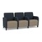 Lesro Siena 3 Seat Tandem Seating, Black, RS NightSky Back, MD Farro Seat, RS NightSky Panels SN3103 - alternate 1